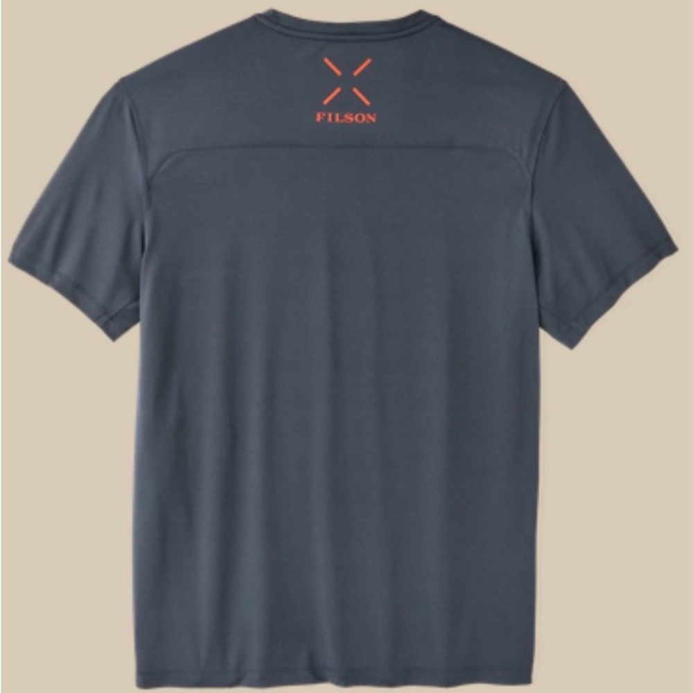 Filson Men's Charcoal and Red Short Sleeve Tee and Short Set